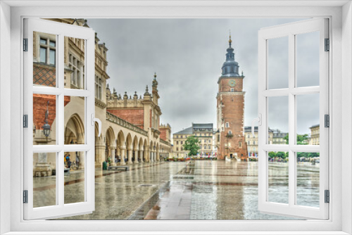 Krakow, Old Town landmarks, HDR Image
