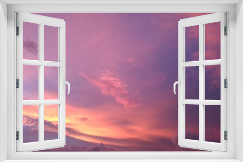 Fototapeta Naklejka Na Ścianę Okno 3D - Sky background with pink sunset.