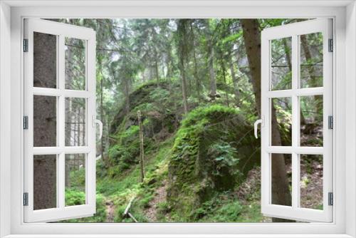 Fototapeta Naklejka Na Ścianę Okno 3D - Krajobraz górski