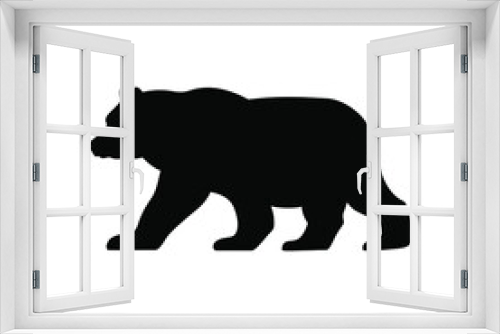 Fototapeta Naklejka Na Ścianę Okno 3D - Bear icon vector. animal illustration sign. wild life symbol. hunting logo.
