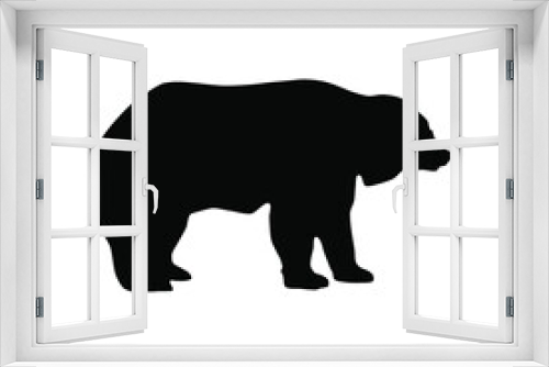 Fototapeta Naklejka Na Ścianę Okno 3D - Bear icon vector. animal illustration sign. wild life symbol. hunting logo.
