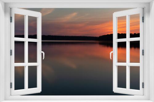 Fototapeta Naklejka Na Ścianę Okno 3D - Sunset over a North Carolina Lake