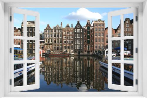 Fototapeta Naklejka Na Ścianę Okno 3D - damrak d'Amsterdam