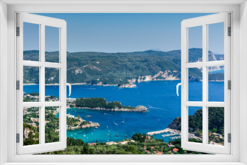 Fototapeta Naklejka Na Ścianę Okno 3D - View of Paleokastritsa bay in Corfu, Greece