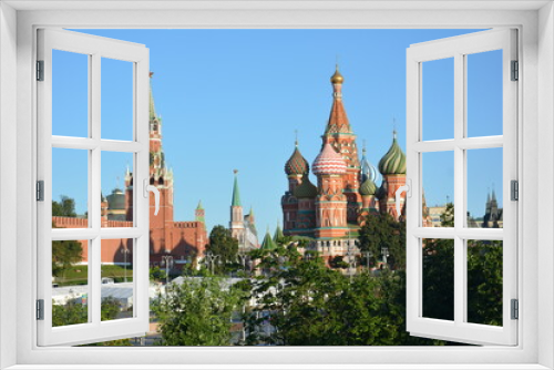 Fototapeta Naklejka Na Ścianę Okno 3D - St. Basil's cathedral in Moscow