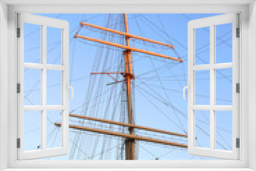 Fototapeta Naklejka Na Ścianę Okno 3D - Segelschiff Mast