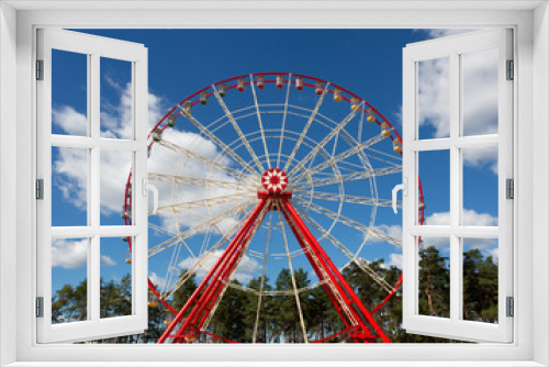 Fototapeta Naklejka Na Ścianę Okno 3D - Ferris wheel