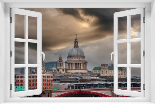 Fototapeta Naklejka Na Ścianę Okno 3D - Catedral de San Pablo de Londres, reino unido