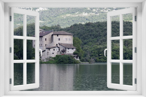 Fototapeta Naklejka Na Ścianę Okno 3D - Lago di Toblino