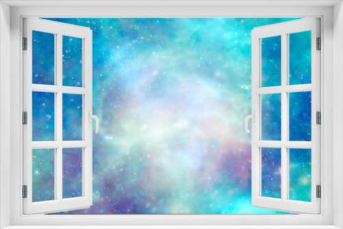 Fototapeta Naklejka Na Ścianę Okno 3D - blue and green abstract abstract  cosmic mystic esoteric background