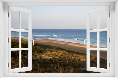 Fototapeta Naklejka Na Ścianę Okno 3D - plage et dune de soustons dans les Landes, côte atlantique