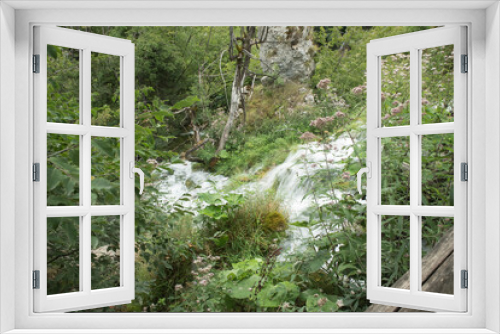 Fototapeta Naklejka Na Ścianę Okno 3D - wodospady chorwacja
