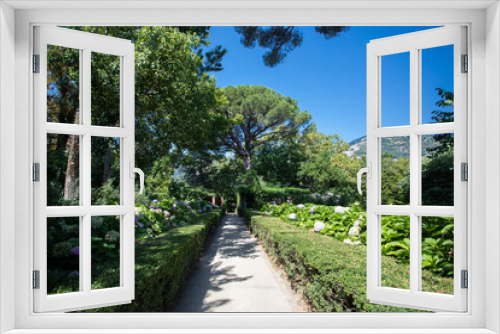 Fototapeta Naklejka Na Ścianę Okno 3D - Villa cimbrone a ravello, costiera amalfitana, italia