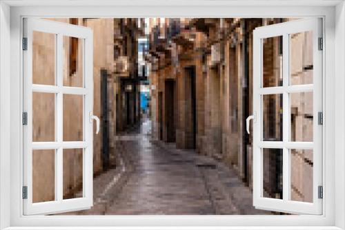 Fototapeta Naklejka Na Ścianę Okno 3D - view of the old town of Mazara del Vallo, Sicily, Italy. alleys and streets