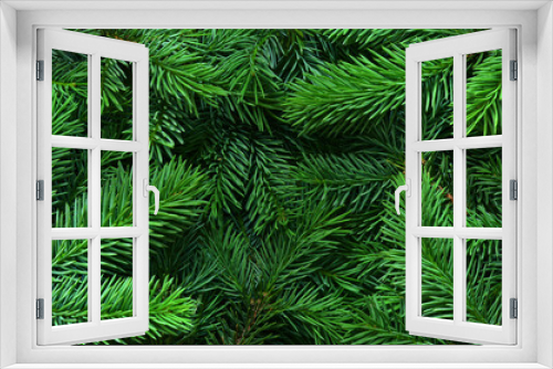 Fototapeta Naklejka Na Ścianę Okno 3D - Background of pine tree branches. Nature concept.