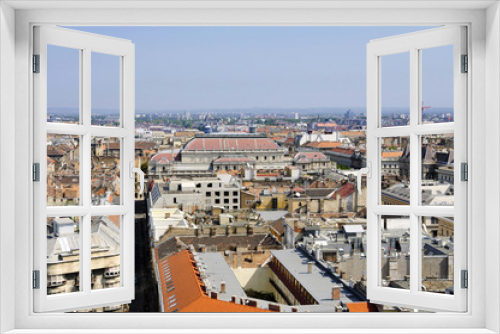 Fototapeta Naklejka Na Ścianę Okno 3D - Blick von der Basilika Sankt Stephan ins Zentrum von Budapest