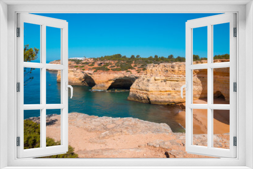 Fototapeta Naklejka Na Ścianę Okno 3D - Praia da Corredoura beach Algarve Portugal