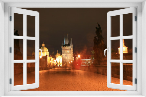 Fototapeta Naklejka Na Ścianę Okno 3D - Prague City