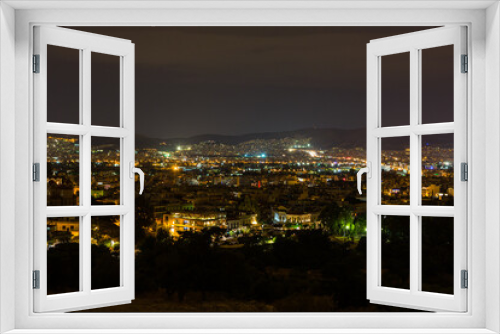 Fototapeta Naklejka Na Ścianę Okno 3D - ギリシャ　アテネのアレオパゴスの丘から見える夜景