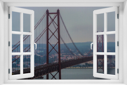 Fototapeta Naklejka Na Ścianę Okno 3D - Ponte 25 de Abril Lisboa