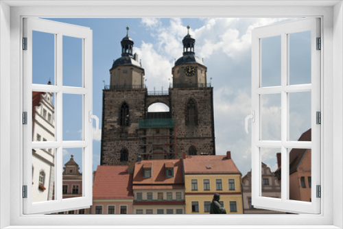 Fototapeta Naklejka Na Ścianę Okno 3D - Stadtkirche St Marien, Lutherstadt Wittenberg, Deutschland