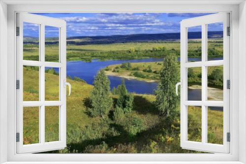 Fototapeta Naklejka Na Ścianę Okno 3D - Ural river Sylva in Kishert district