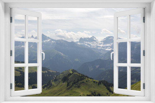 Fototapeta Naklejka Na Ścianę Okno 3D - Glaciers et sommets en suisse