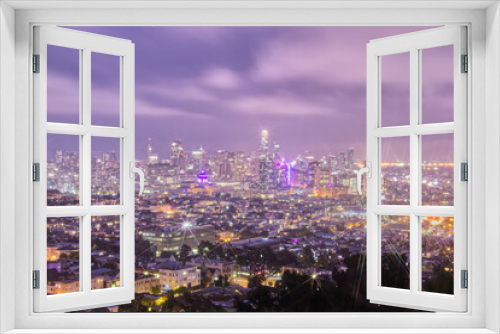 Fototapeta Naklejka Na Ścianę Okno 3D - San Francisco Skyline at Night