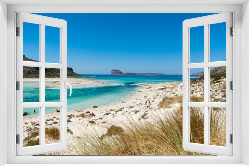 Fototapeta Naklejka Na Ścianę Okno 3D - Blick über Balós-Strand auf Kreta/View over the Beach