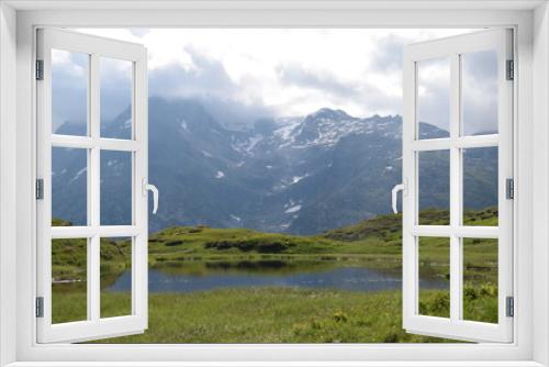 Fototapeta Naklejka Na Ścianę Okno 3D - lac de montagne