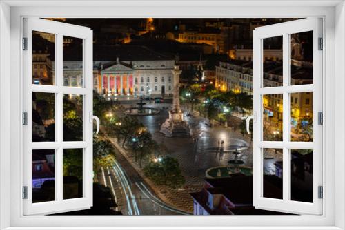 Fototapeta Naklejka Na Ścianę Okno 3D - Lisbon at Night