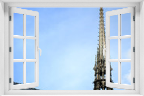 Fototapeta Naklejka Na Ścianę Okno 3D - Tower section of Notre Dame Cathedral in Paris, France
