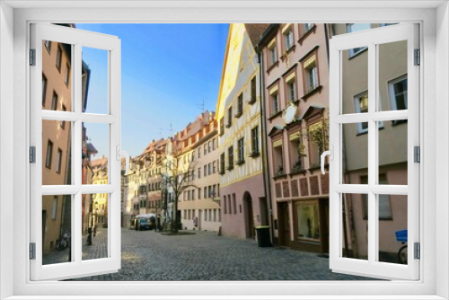 Fototapeta Naklejka Na Ścianę Okno 3D - ヨーロッパのおしゃれな街並み