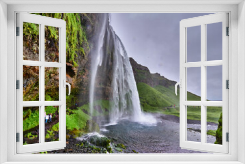 Fototapeta Naklejka Na Ścianę Okno 3D - Cascada Seljalandsfoss Islandia