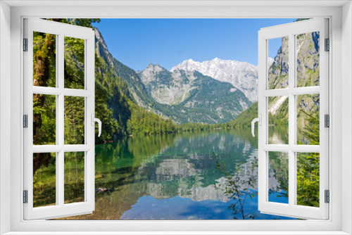 Fototapeta Naklejka Na Ścianę Okno 3D - Obersee im Berchtesgadener Land