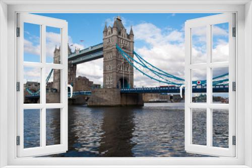 Fototapeta Naklejka Na Ścianę Okno 3D - London Tower Bridge over Thames river