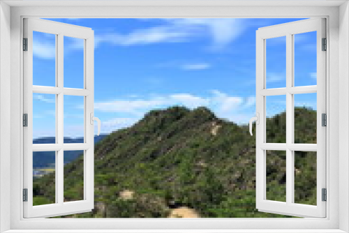 Fototapeta Naklejka Na Ścianę Okno 3D - 堂山山頂付近の風景