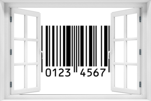 Fototapeta Naklejka Na Ścianę Okno 3D - EAN-8 barcode isolated on white background. Vector