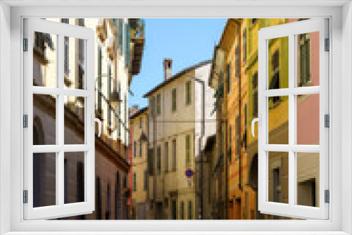 Fototapeta Naklejka Na Ścianę Okno 3D - Street of Gavi, historic city in Monferrato, Italy