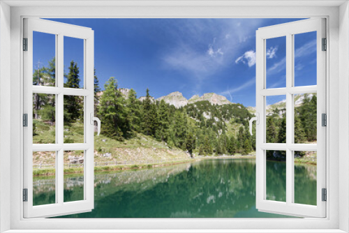 Fototapeta Naklejka Na Ścianę Okno 3D - Bergsee in den Alpen im Rofangebirge