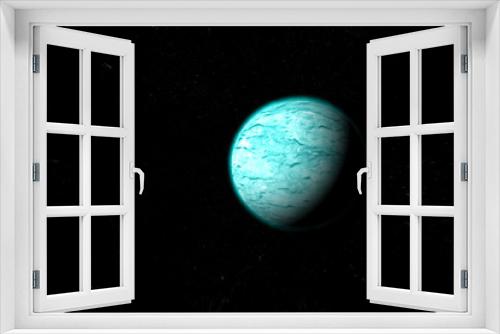 Fototapeta Naklejka Na Ścianę Okno 3D - The painted blue planet.