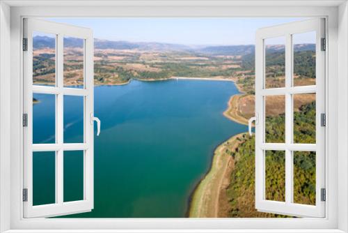 Fototapeta Naklejka Na Ścianę Okno 3D - Aerial view of Sopot Reservoir, Bulgaria