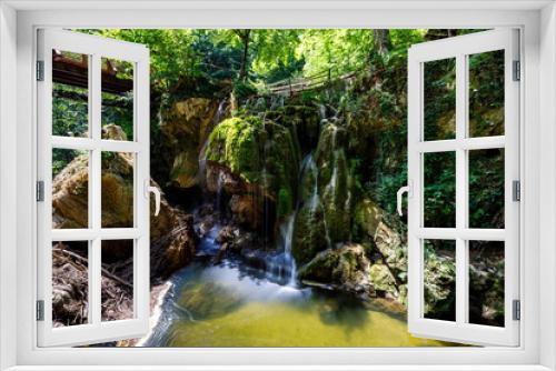 Fototapeta Naklejka Na Ścianę Okno 3D - The Bigar cascada in the Cheile Nerei-Beușnița National Park in Romania