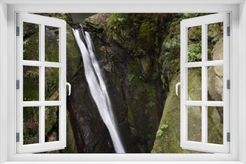 Fototapeta Naklejka Na Ścianę Okno 3D - 双竜の滝