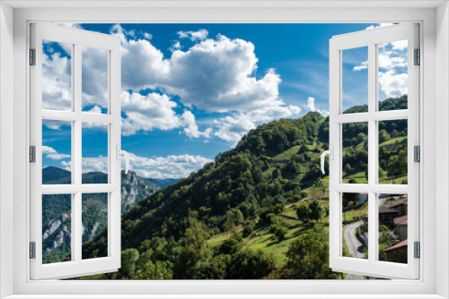 Fototapeta Naklejka Na Ścianę Okno 3D - Pueblos de montaña, zona rural