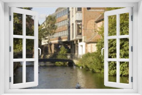 Fototapeta Naklejka Na Ścianę Okno 3D - River Avon, Salisbury City Centre