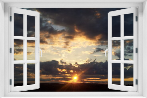 Fototapeta Naklejka Na Ścianę Okno 3D - Cielo al tramonto