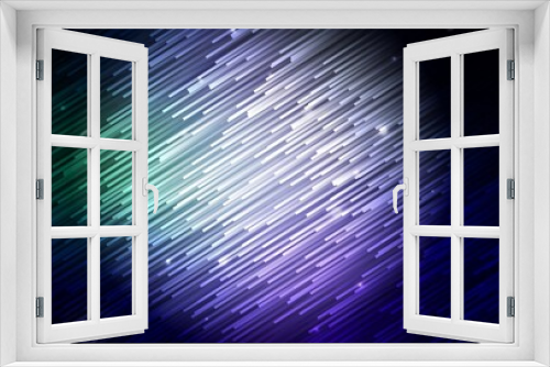 Fototapeta Naklejka Na Ścianę Okno 3D - Dark Blue, Green vector template with repeated sticks.