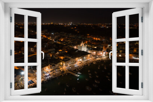 Fototapeta Naklejka Na Ścianę Okno 3D - Aerial Shot of Marsaxlokk, Malta