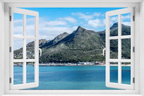 Fototapeta Naklejka Na Ścianę Okno 3D - Scenic mountain landscape and sunset view along world famous coastline. Cape Town, South Africa is a wonderful travel destination for nature, adventure and tourism.